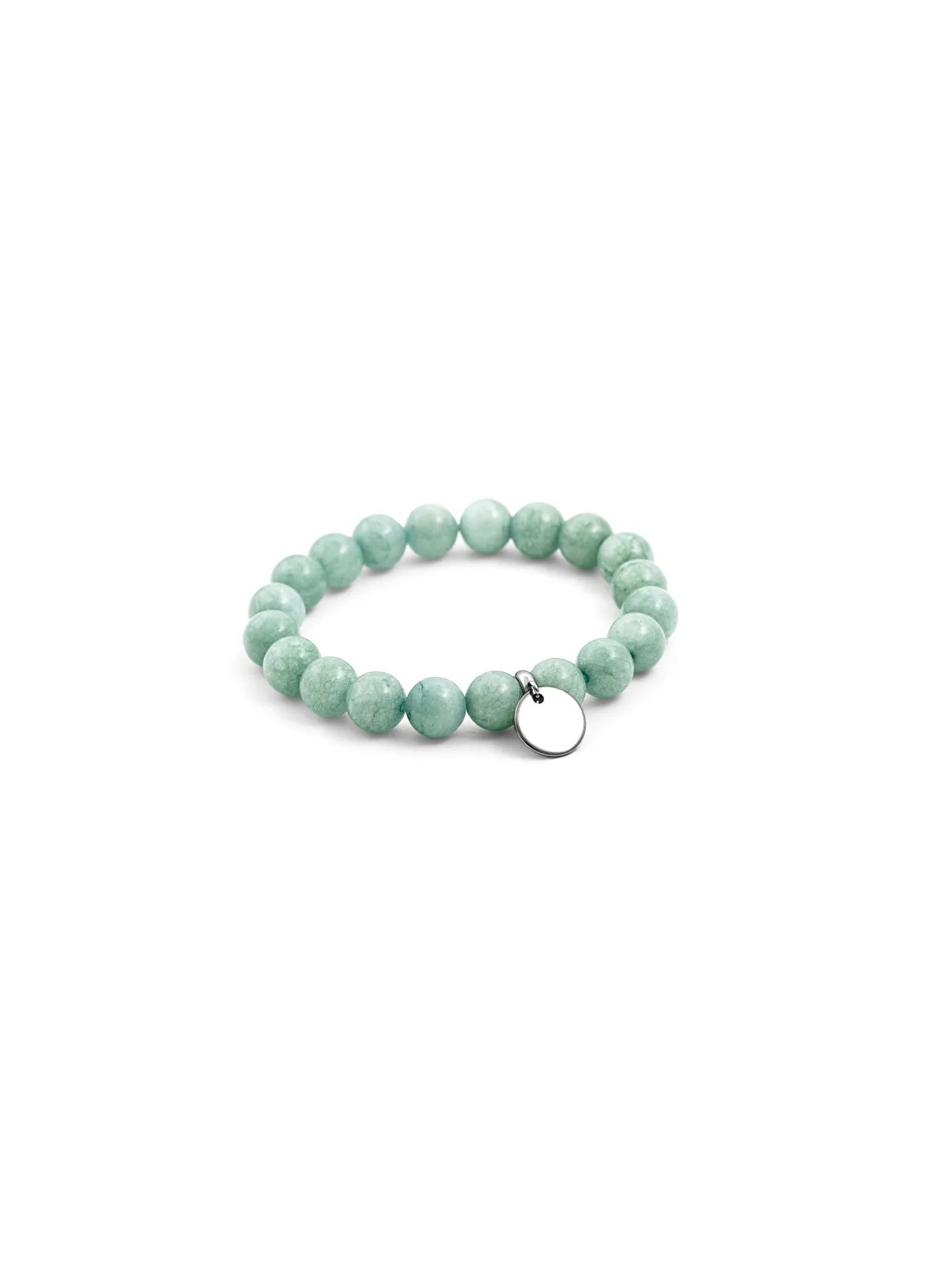 Agato Bracciale di perline in giada malese verde MINK32/17 donna