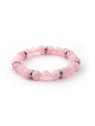Agato Bracciale con perline di giada rosa MINK33/17 donna