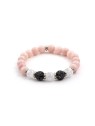 Bracciale Agato in pietra lavica, giada e cristallo MINK35/17 donna