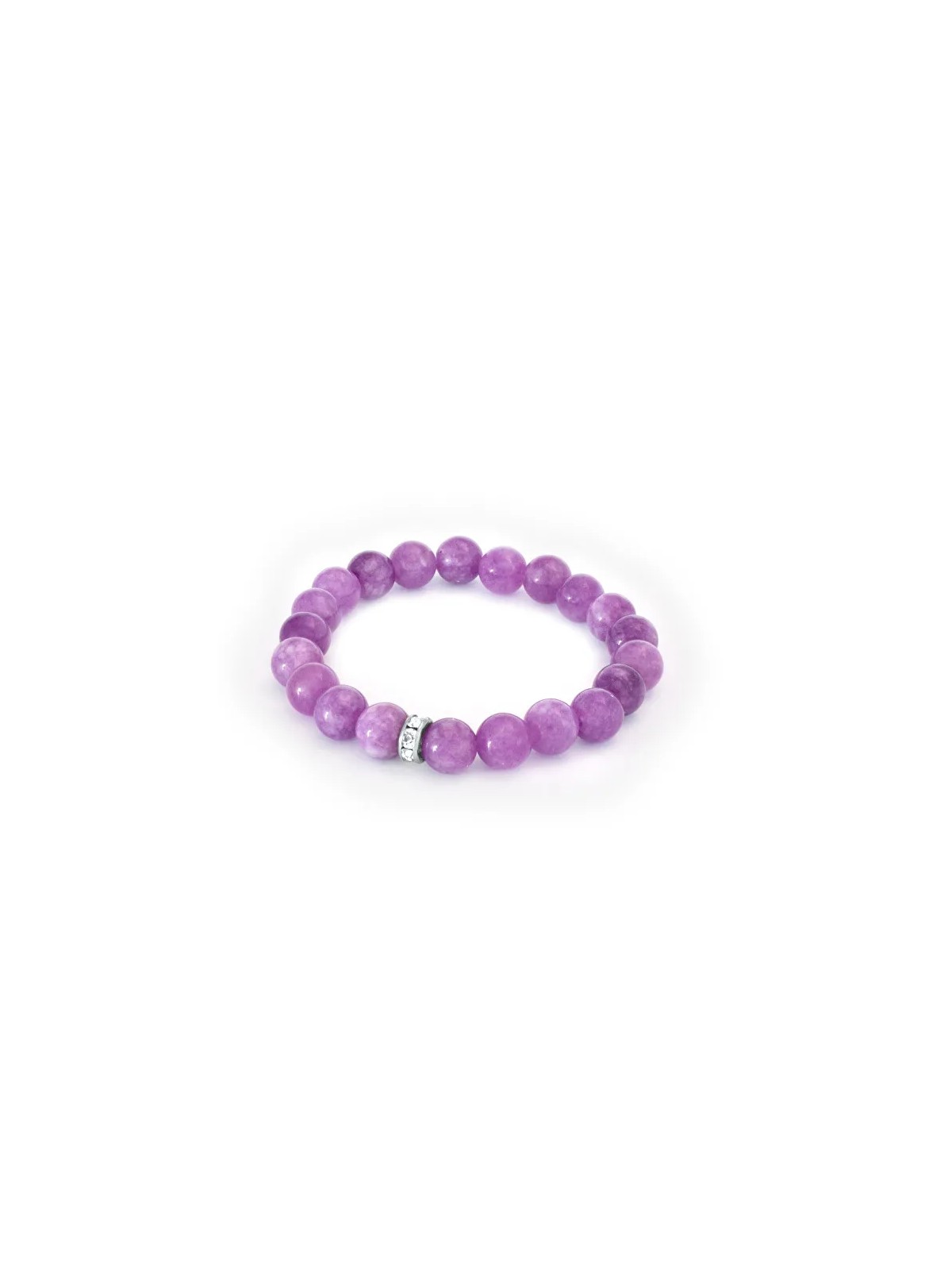 Bracciale con perline di giadeite e agato MINK132/17 donna