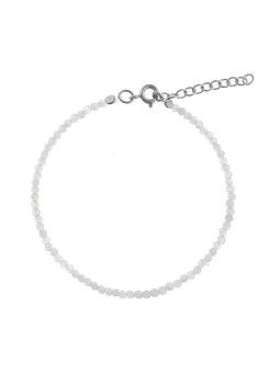 AGAIN Gioielli Bracciale con perline di pietra di luna AJKNR004 donna