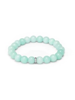 Agato Bracciale con perline di giada MINK143/17 donna