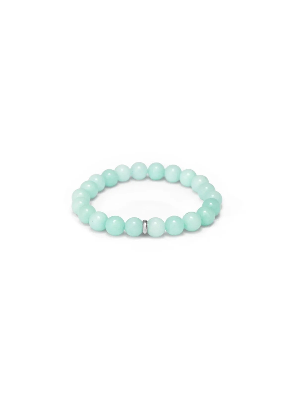 Agato Bracciale con perline di giada MINK143/17 donna