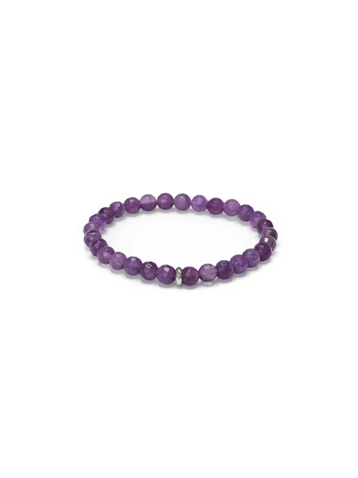 Agato Bracciale con perline di ametista MINK153/17 donna