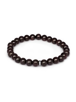 Agato Bracciale con perline di granato MINK154/17 donna