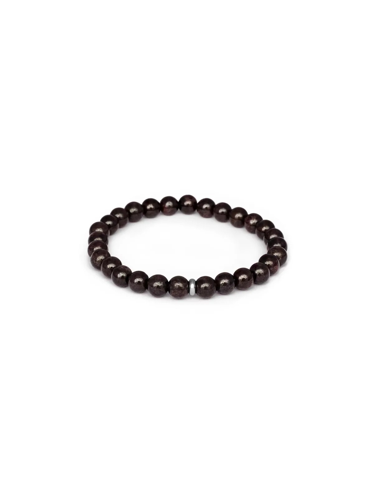 Agato Bracciale con perline di granato MINK154/17 donna