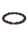 Agato Bracciale con perline di granato MINK155/17 donna