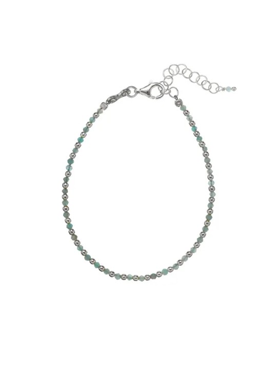 Alisia Bracciale con perline di amazonite AL1235-Argento-Amazonite donna