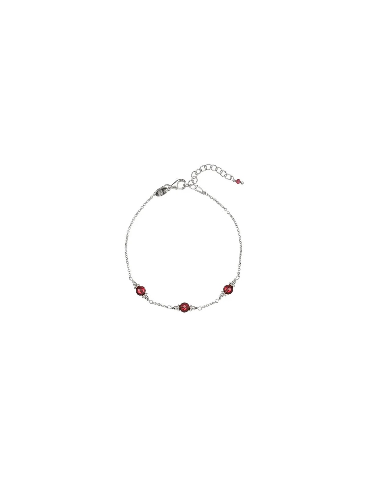 Alisia Bracciale in argento con perle di granato AL4899-Argento-Granato donna