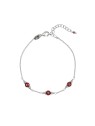 Alisia Bracciale in argento con perle di granato AL4899-Argento-Granato donna