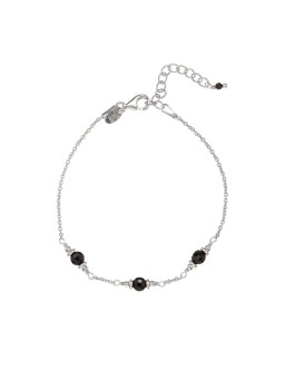 Alisia Bracciale in argento con perle di spinello nero AL4899-Argento-Spinello donna