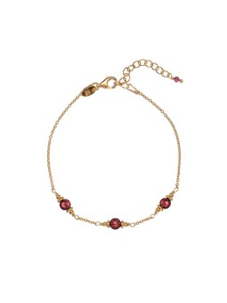 Alisia Bracciale placcato oro con perle di granato AL4899-Oro-Granato donna