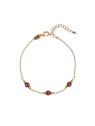 Alisia Bracciale placcato oro con perle di granato AL4899-Oro-Granato donna