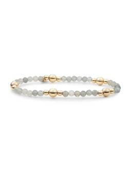 Sparkling Bracciale con perline di labradorite BLK01G-G18 donna