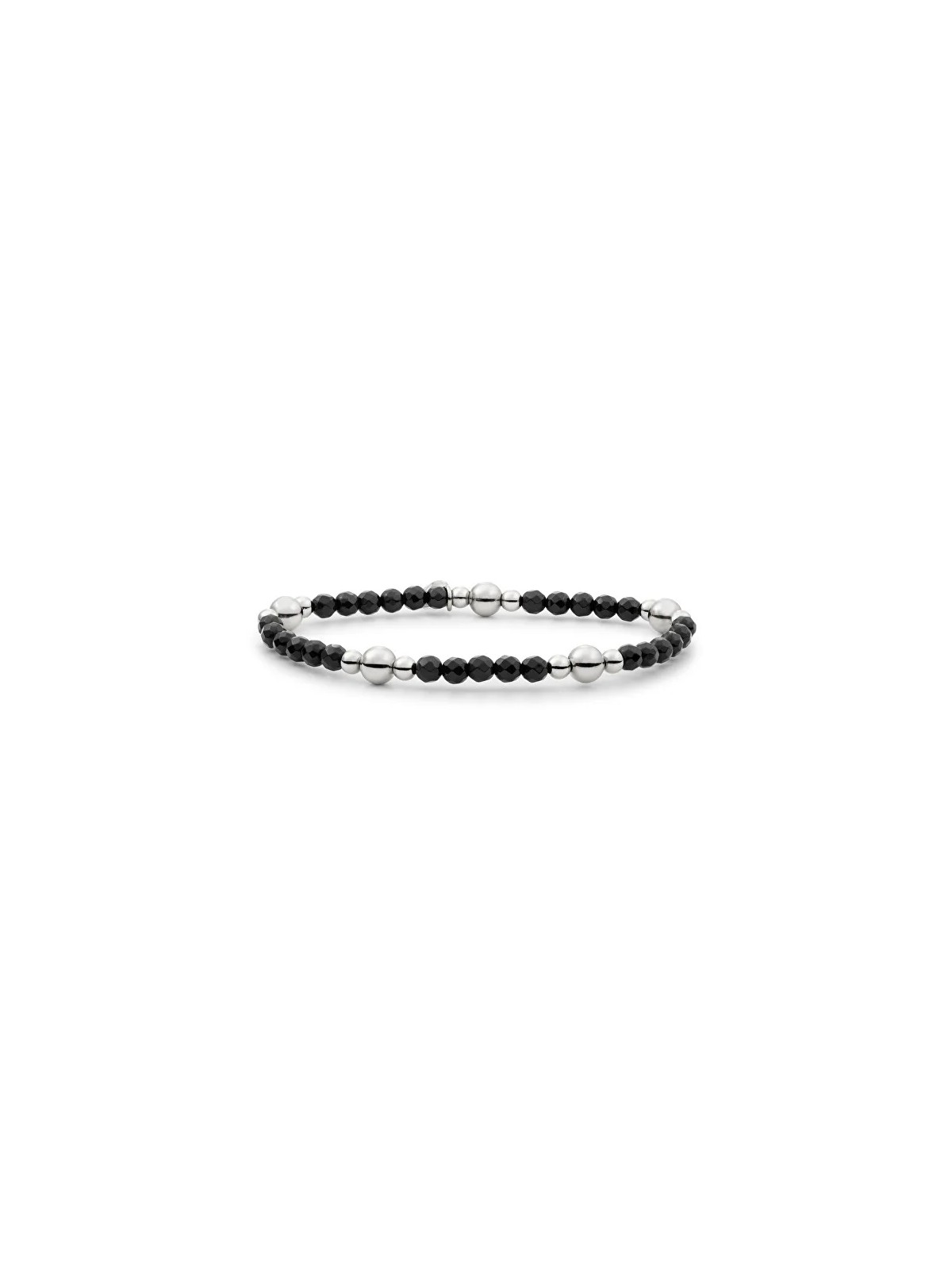 Sparkling Bracciale con perline di onice nero BLK01S-G07 donna