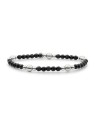 Sparkling Bracciale con perline di onice nero BLK01S-G07 donna