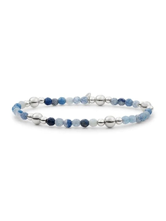 Sparkling Bracciale con perline e avventurina blu BLK01S-G37 donna