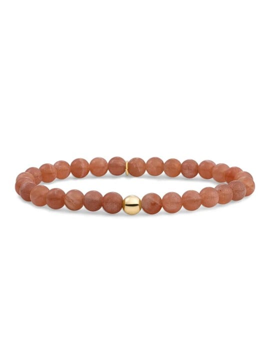 Sparkling Bracciale con perline di pietra del sole SBG-GEM58-ADD-6MM da donna