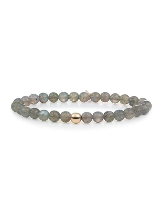 Sparkling Bracciale con perline di labradorite SBG-GEM18-ADD-6MM donna