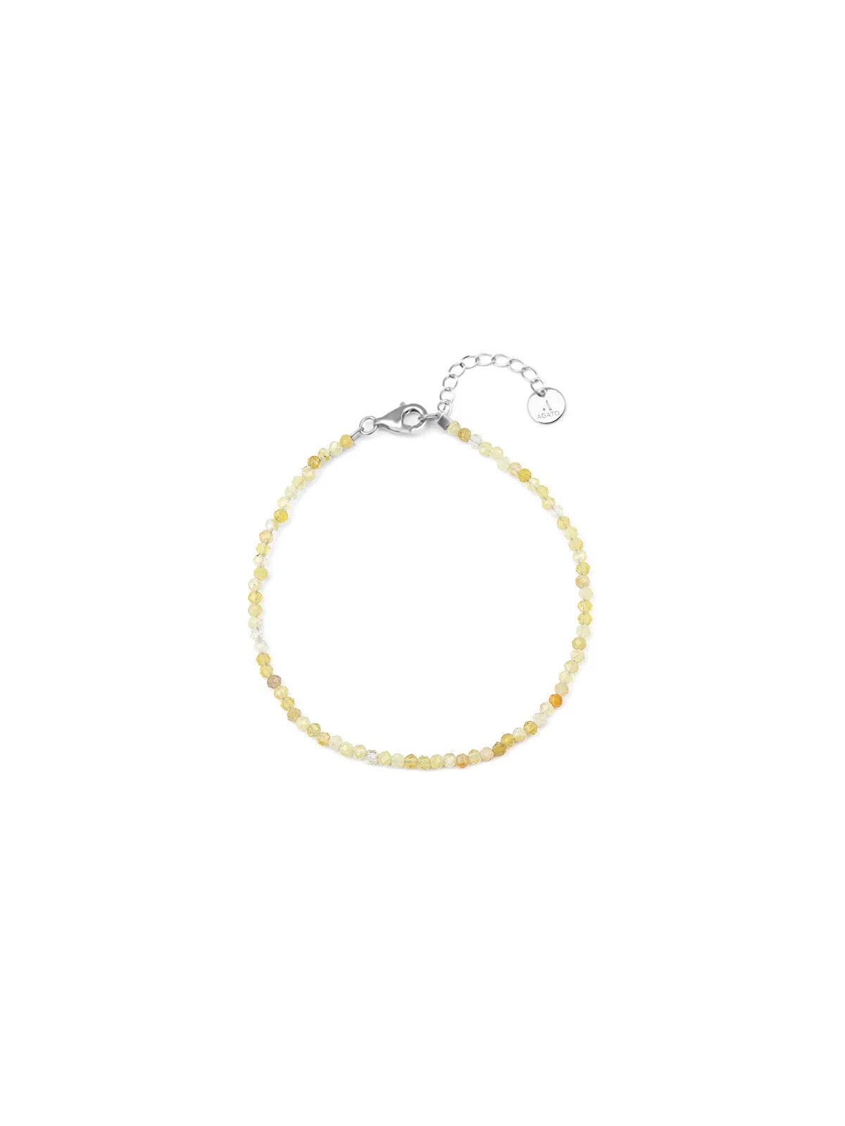 Agato Bracciale minerale con opale giallo POL-B20/21L donna