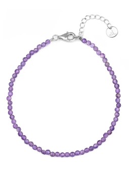 Agato Bracciale minerale con ametista POL-B03/21L donna