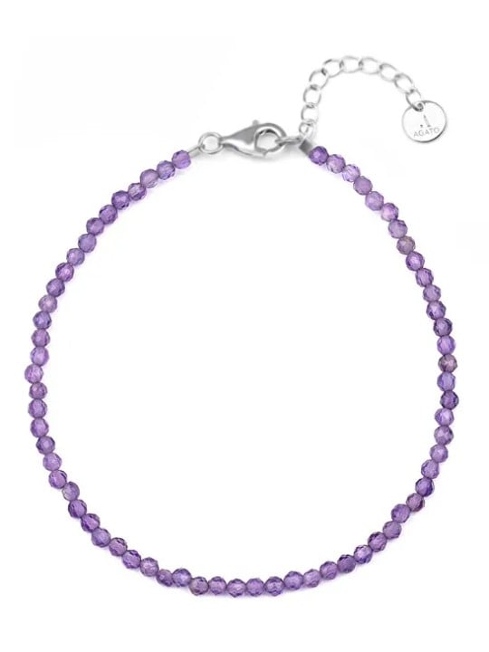 Agato Bracciale minerale con ametista POL-B03/21L donna
