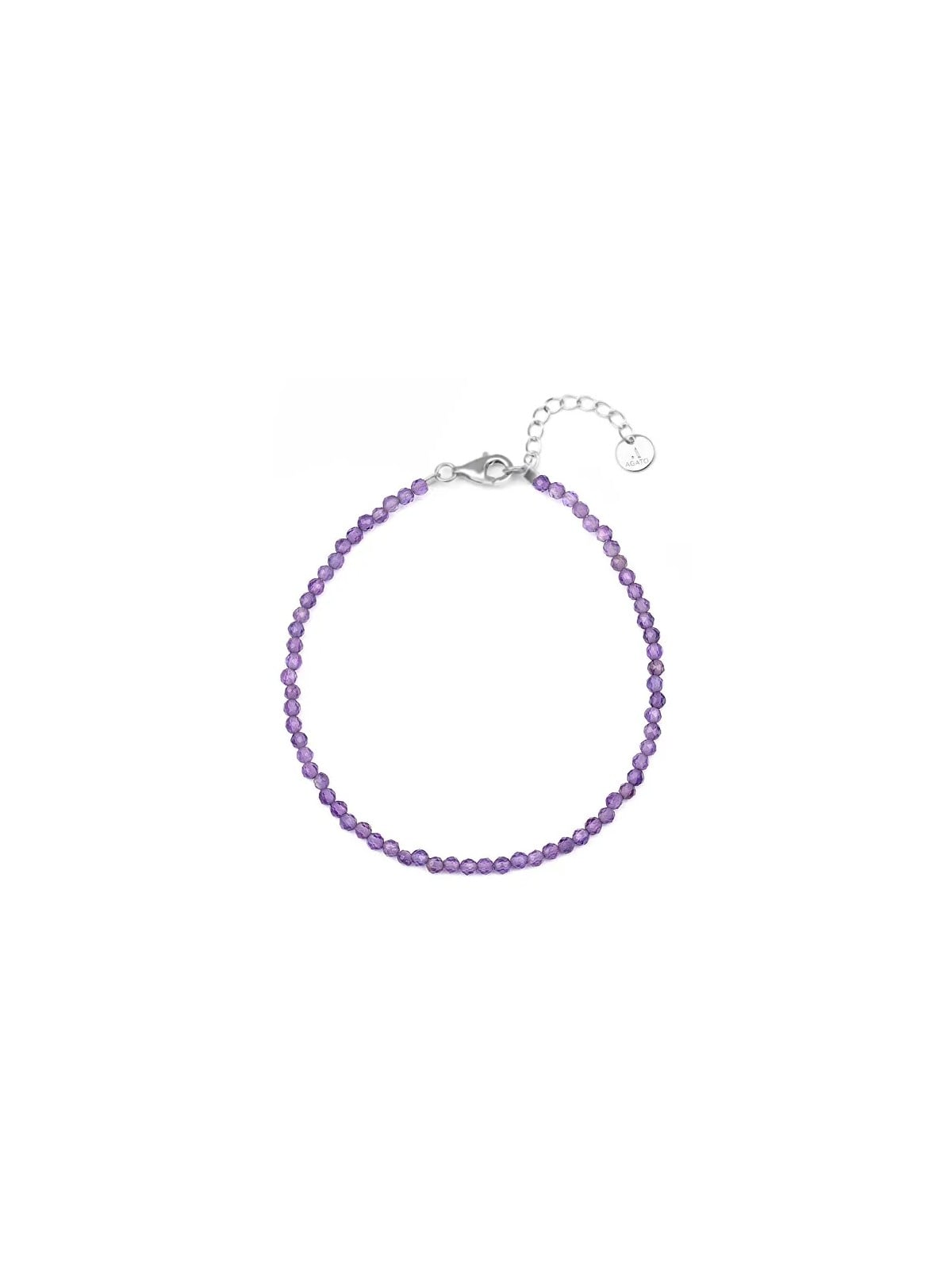 Agato Bracciale minerale con ametista POL-B03/21L donna