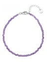 Agato Bracciale minerale con ametista POL-B03/21L donna