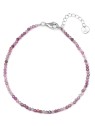 Agato Bracciale minerale con perle di rubino rosa POL-B12/21L donna