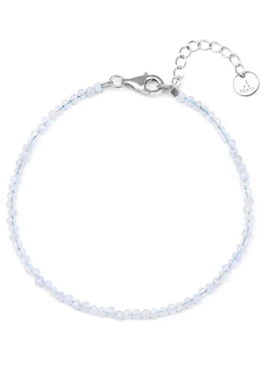 Agato Bracciale minerale con perle di calcedonio POL-B17/21L da donna