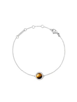 Daniel Wellington Bracciale elegante con occhio di tigre e cristalli DW00401439 donna