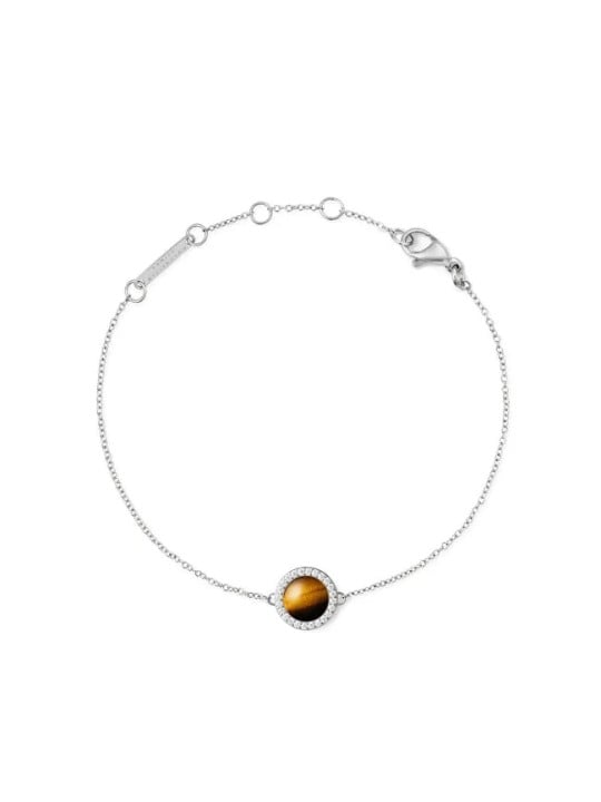Daniel Wellington Bracciale elegante con occhio di tigre e cristalli DW00401439 donna