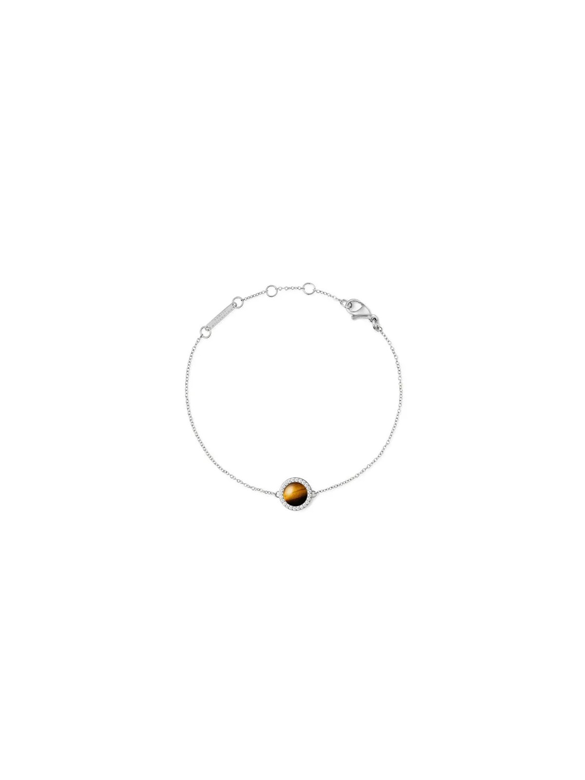 Daniel Wellington Bracciale elegante con occhio di tigre e cristalli DW00401439 donna