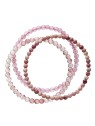 Evolution Group Elegante set di bracciali in pietre minerali 43043.3 rosa donna