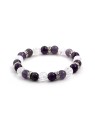 Agato Bracciale con perline di ametista e cristallo MINK69 - Lunghezza: 18 cm donna