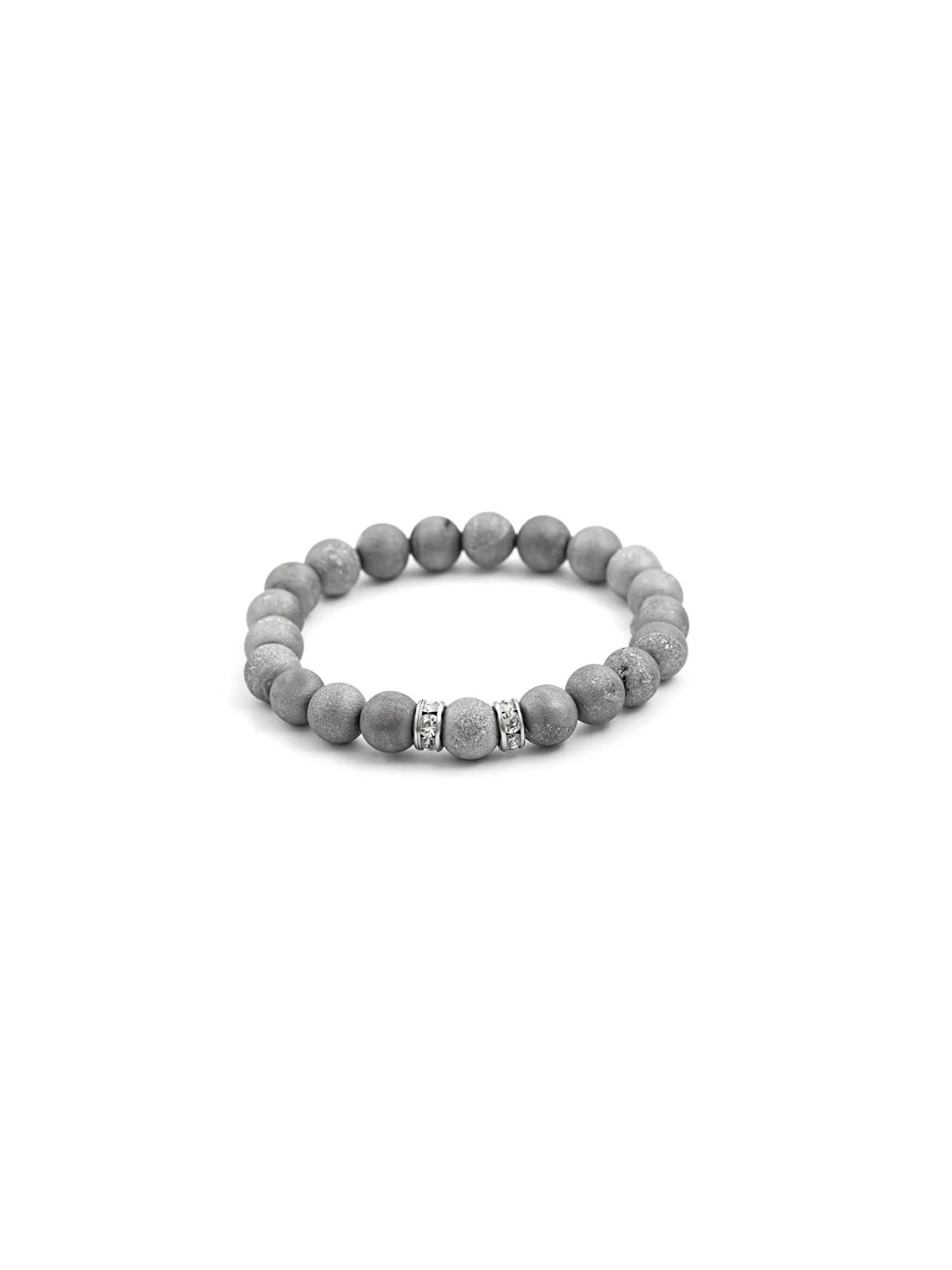 Agato Bracciale con perline di agata drusa MINK79/17 donna