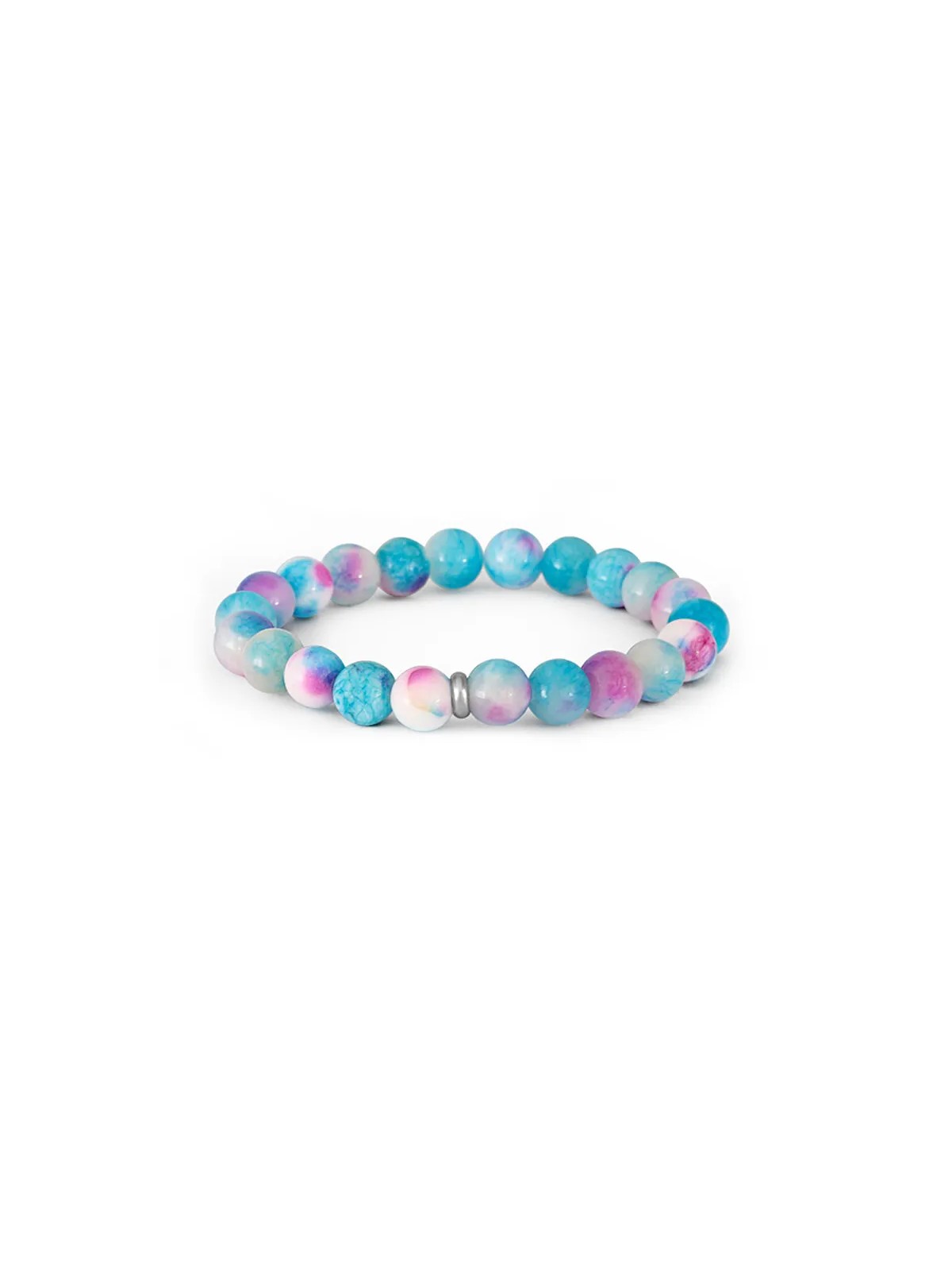 Agato Bracciale con perline di giadeite MINK136/17 donna