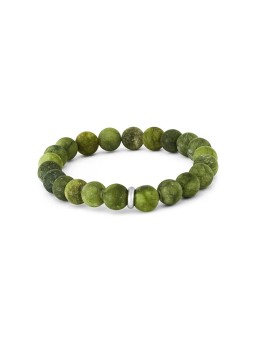 Agato Bracciale con perline di giadeite MINK134/17 donna