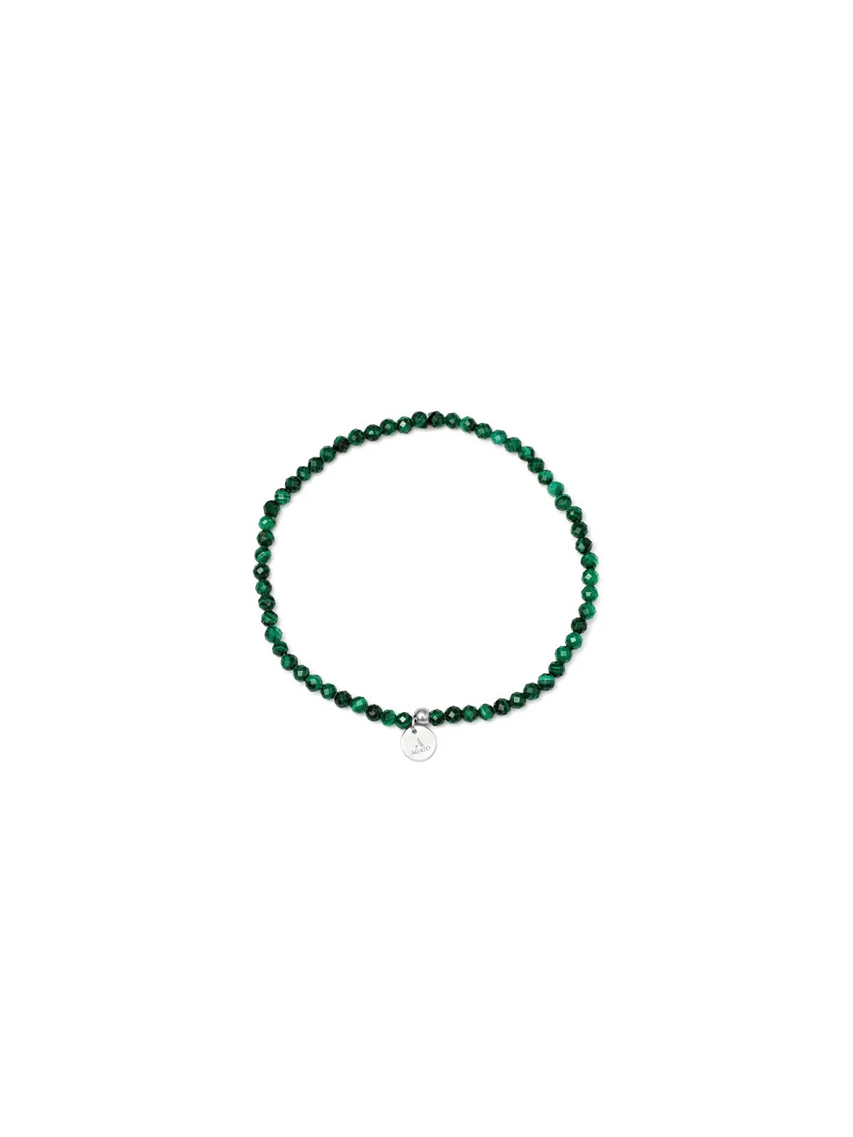 Agato Bracciale minerale con perline e malachite POL-B07/17G donna