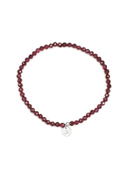 Agato Bracciale con perline di granato abbinato POL-B11/17G donna