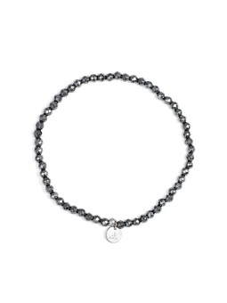 Agato Bracciale di perline minerali con ematite POL-B13/17G donna