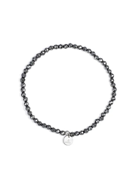 Agato Bracciale di perline minerali con ematite POL-B13/17G donna