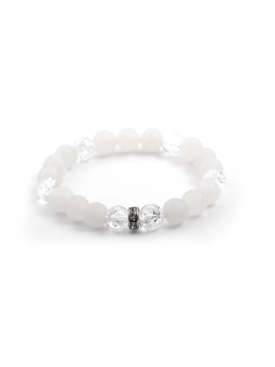 Agato Bracciale con perline di giadeite e cristallo MINK29/17 donna