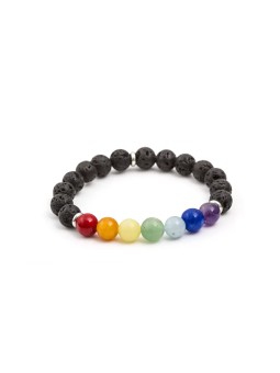 Agato Bracciale di perline in pietre minerali MINK89/17 donna