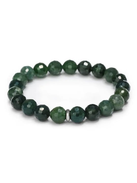 Agato Bracciale con perline di agata MINK149/17 unisex