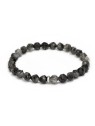 Agato Bracciale con perline Larvikite MINK151/17 unisex