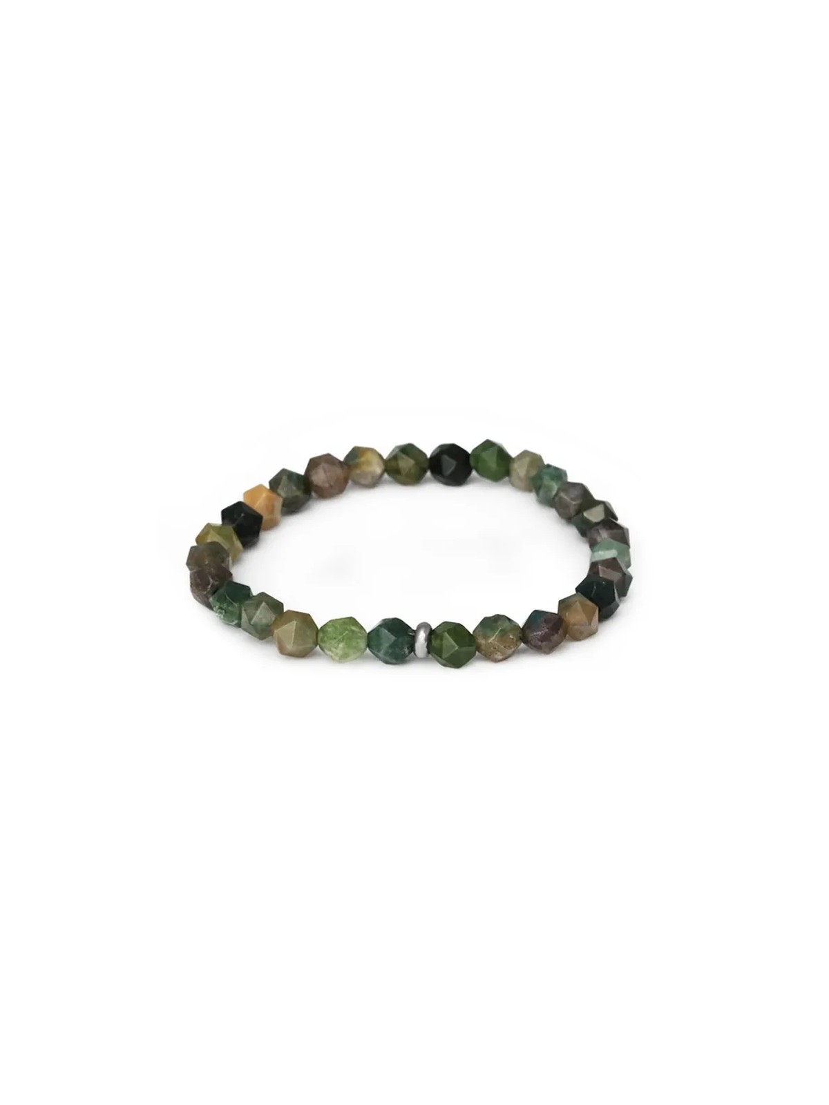 Agato Bracciale con perline di agata MINK152/17 unisex