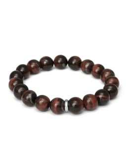 Agato Bracciale con perline a occhio di bue MINK158/20 unisex