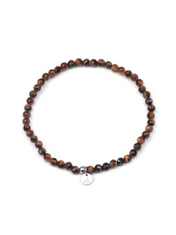Agato Bracciale minerale con occhio di tigre POL-B22/20G unisex