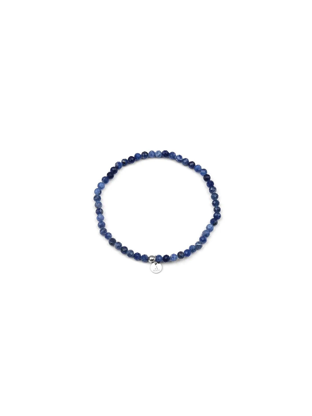 Bracciale in perle di agato sodalite POL-B16/20G unisex